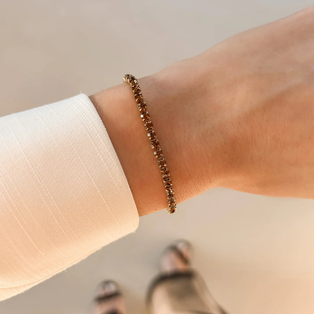 Ava Gold Brown Bracelet - Image 5