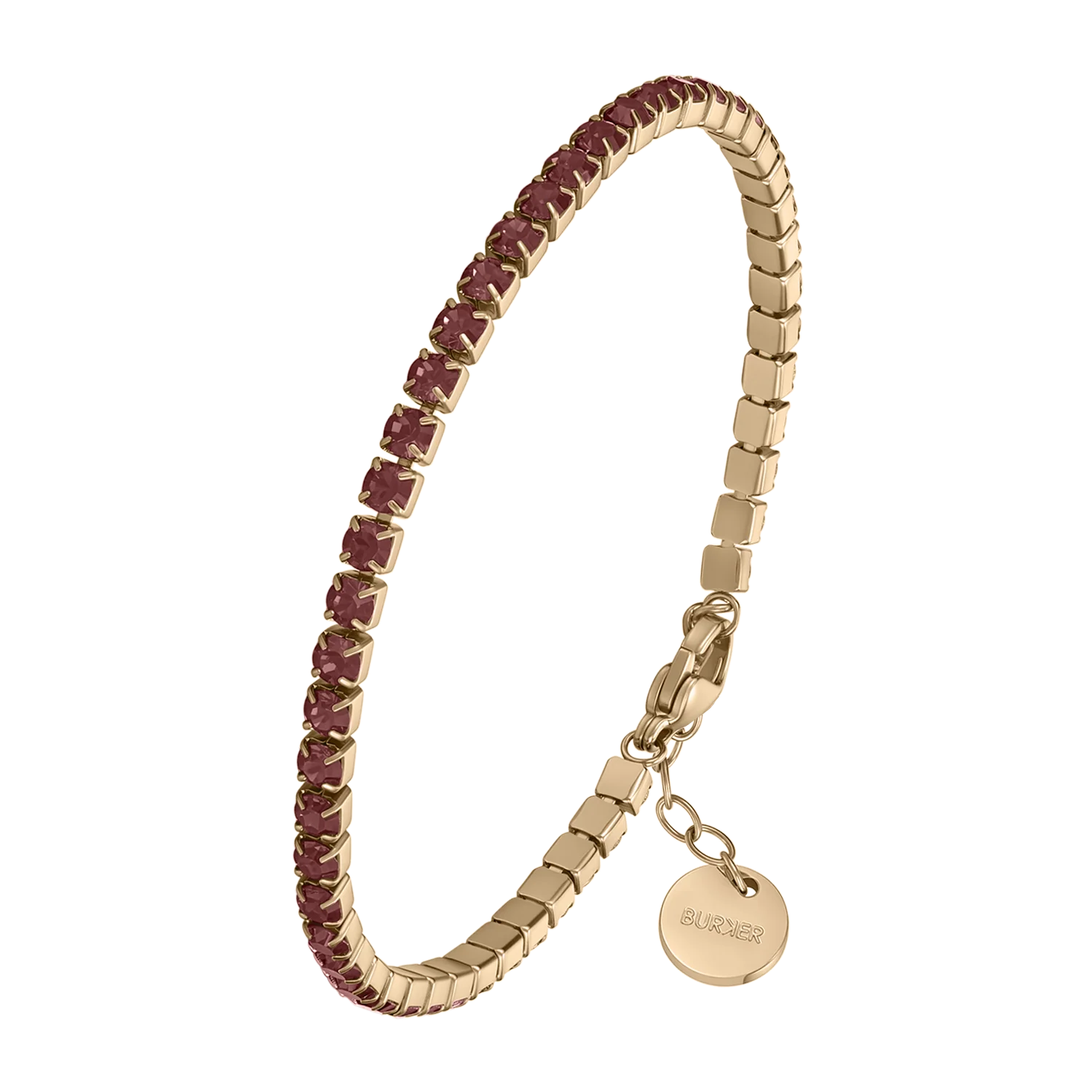 Ava Gold Burgundy