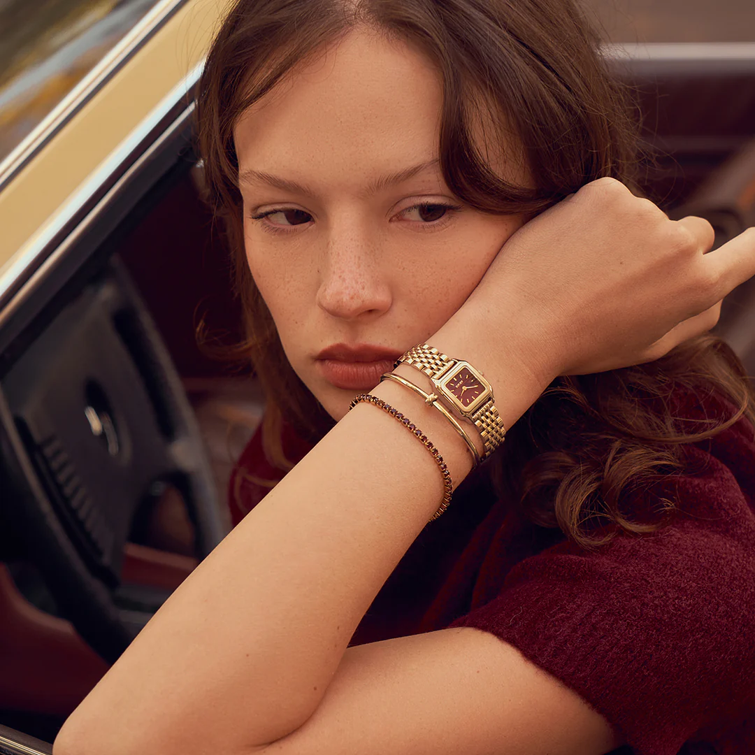 Ava Gold Burgundy - Image 4