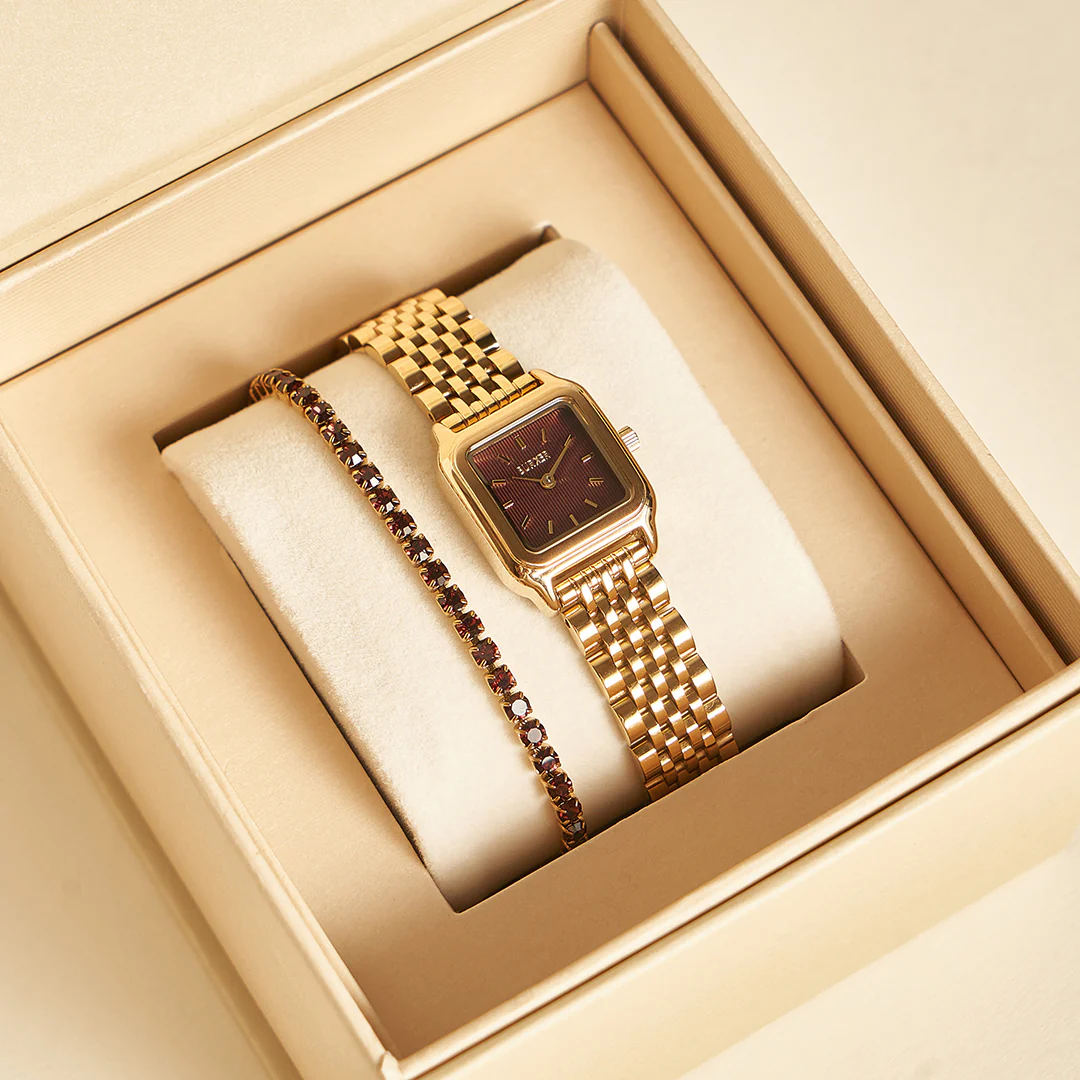 Ava Gold Burgundy - Image 6