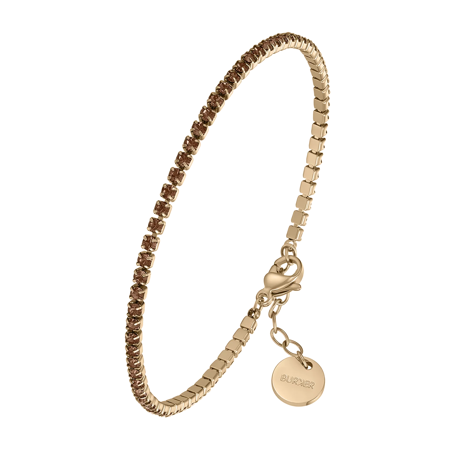 Ava Petite Gold Brown Bracelet