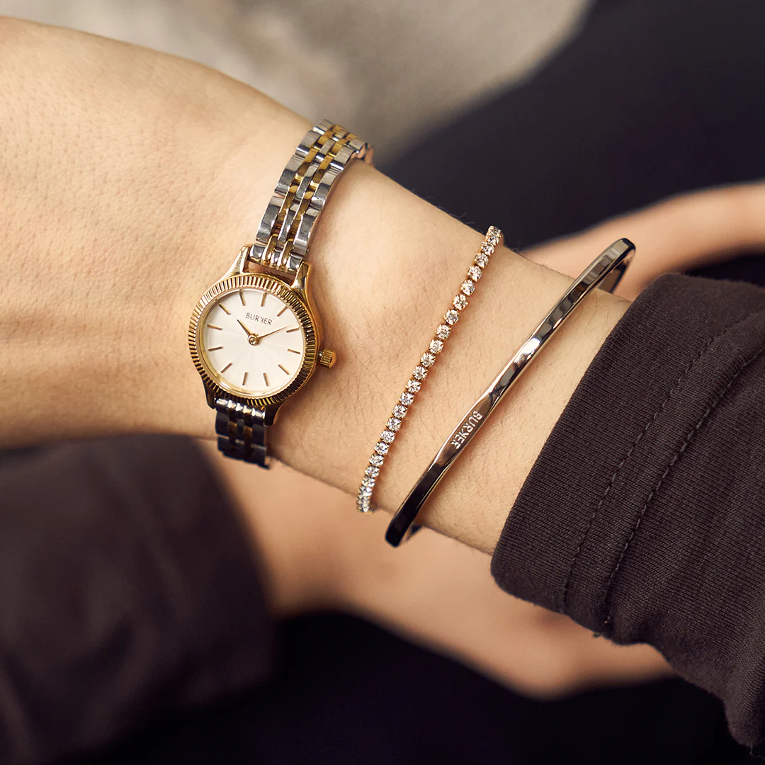 Ava Petite Gold White Bracelet - Image 3