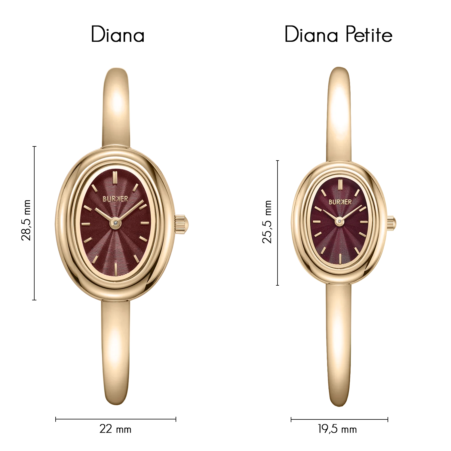 Diana Petite Gold Burgundy - Image 4