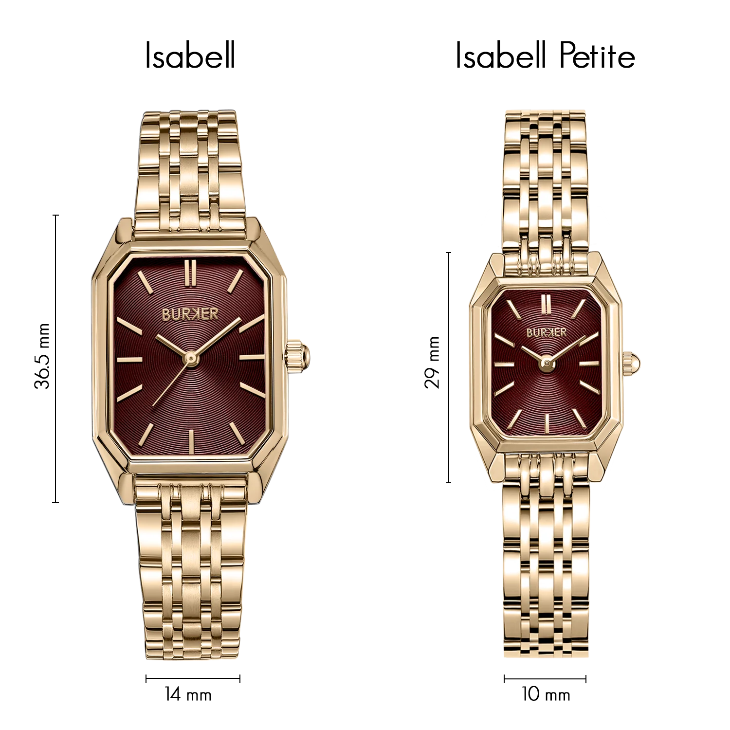 Isabell Petite Gold Burgundy - Image 7