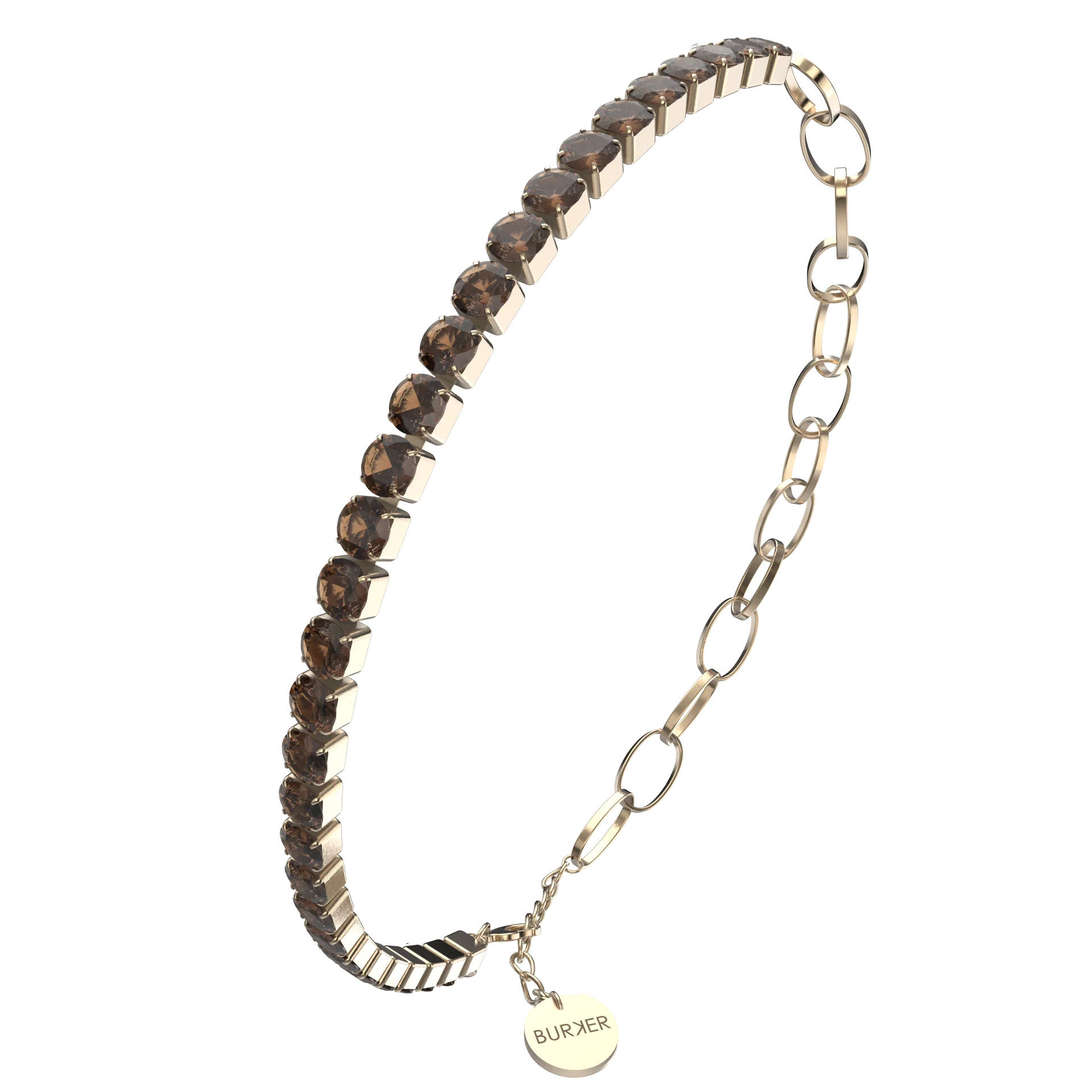 Jade Gold Brown Bracelet