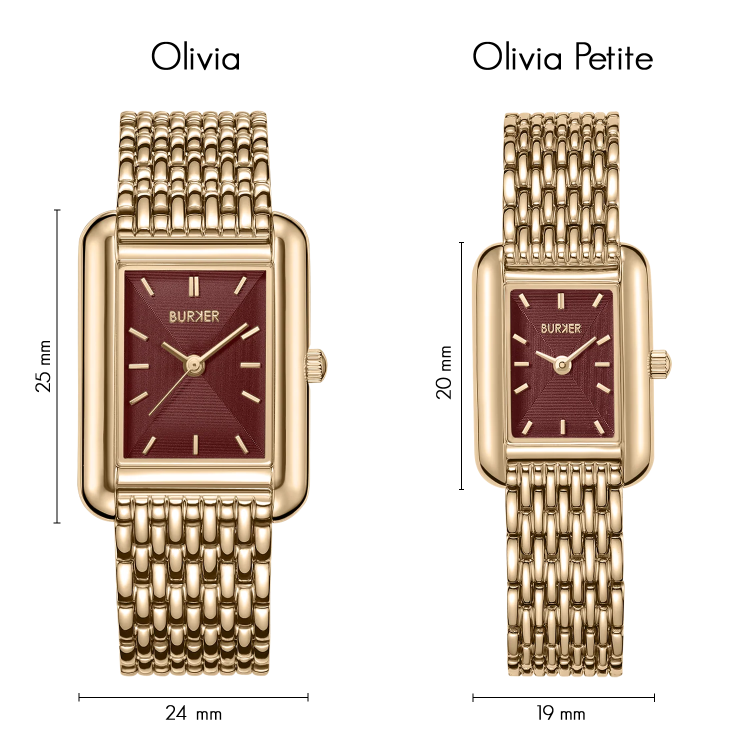 Olivia Petite Gold Burgundy - Image 4